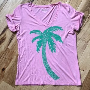 Lilly Pulitzer palm tree tee